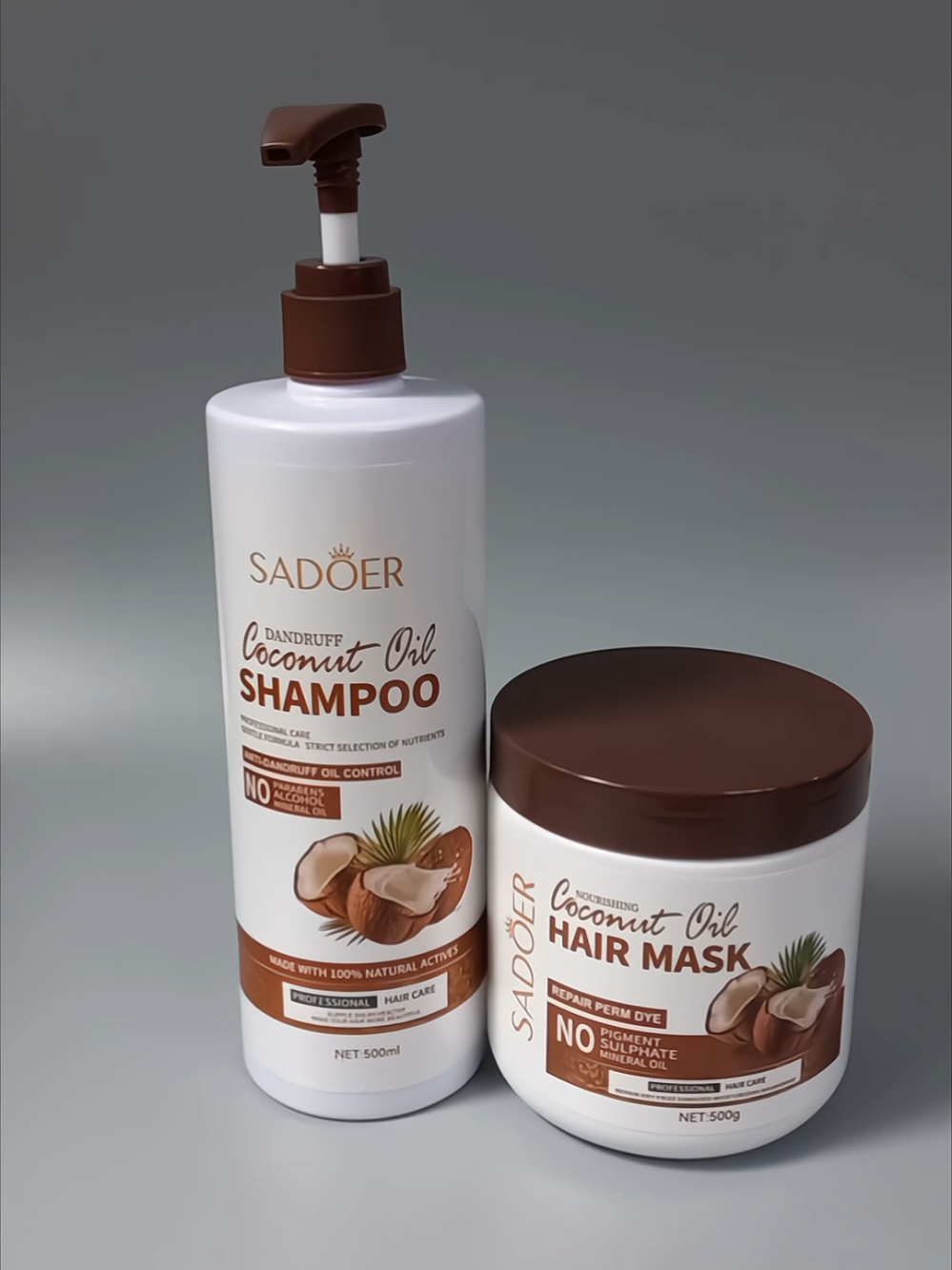 anti dandruff shampoo, coconut oil hair care, hair mask treatment, smooth and shiny hair, dandruff remover shampoo.  sadoer coconut oil shampoo and conditioner #antidandruffshampoo #coconutoilhaircare #sadoercoconutoilshampoo #buy1take1deal #naturalhaircare 