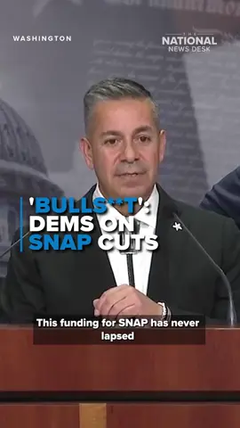 Sen. Ben Ray Luján said that refusing to fund SNAP through the advised funds is “bullsh**t.” Read more by clicking the link in the bio. #snap #schumer #governmentshutdown #usda #news #politics