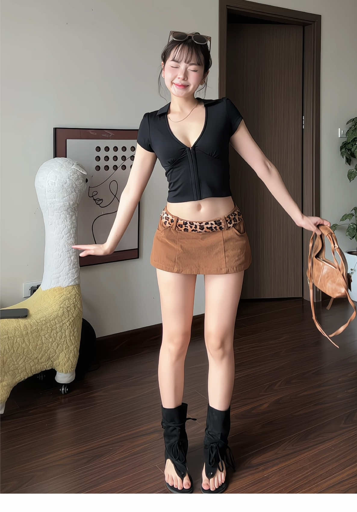 Mưa gió e có ngại nha #xuhuong #viral #fyp #outfit #fitcheck 