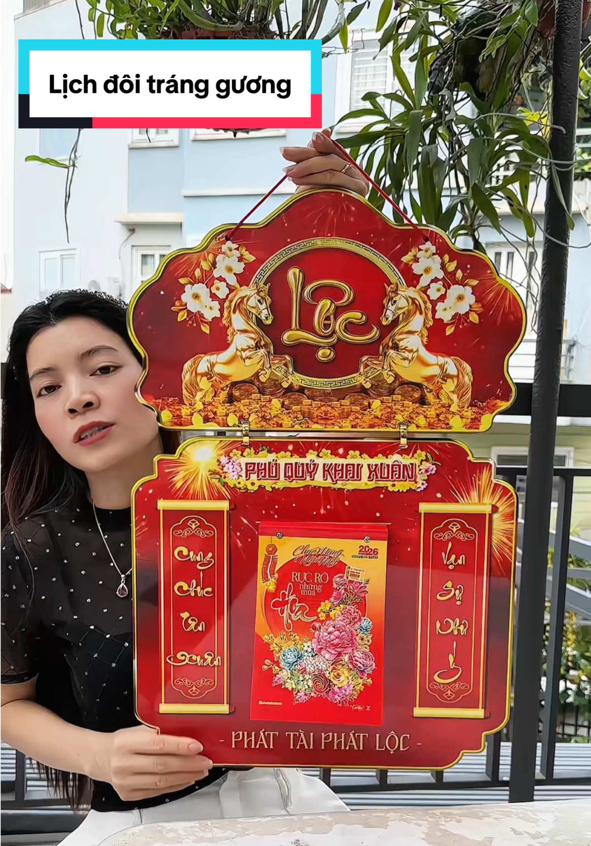 Lịch đôi tráng gương đẹp hết ý #nhisuti #lichtet #lich2026 #lichtreotuong #lichtrangguong 