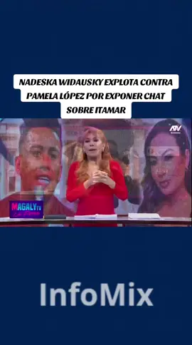 🎥ESPECTÁCULOS: Nadeska Widausky estalló contra Pamela López después de que la esposa de Christian Cueva expusiera en televisión los chats donde la modelo rajaba sobre la pareja de Lucho ‘Mi Barrunto’. La rubia no se quedó callada y respondió furiosa a través de un video en redes sociales. Fuente: MAGALYTVLAFIRME #nadeskawidausky #pamelalópez #magalytvlafirme #chollywood #loúltimo 