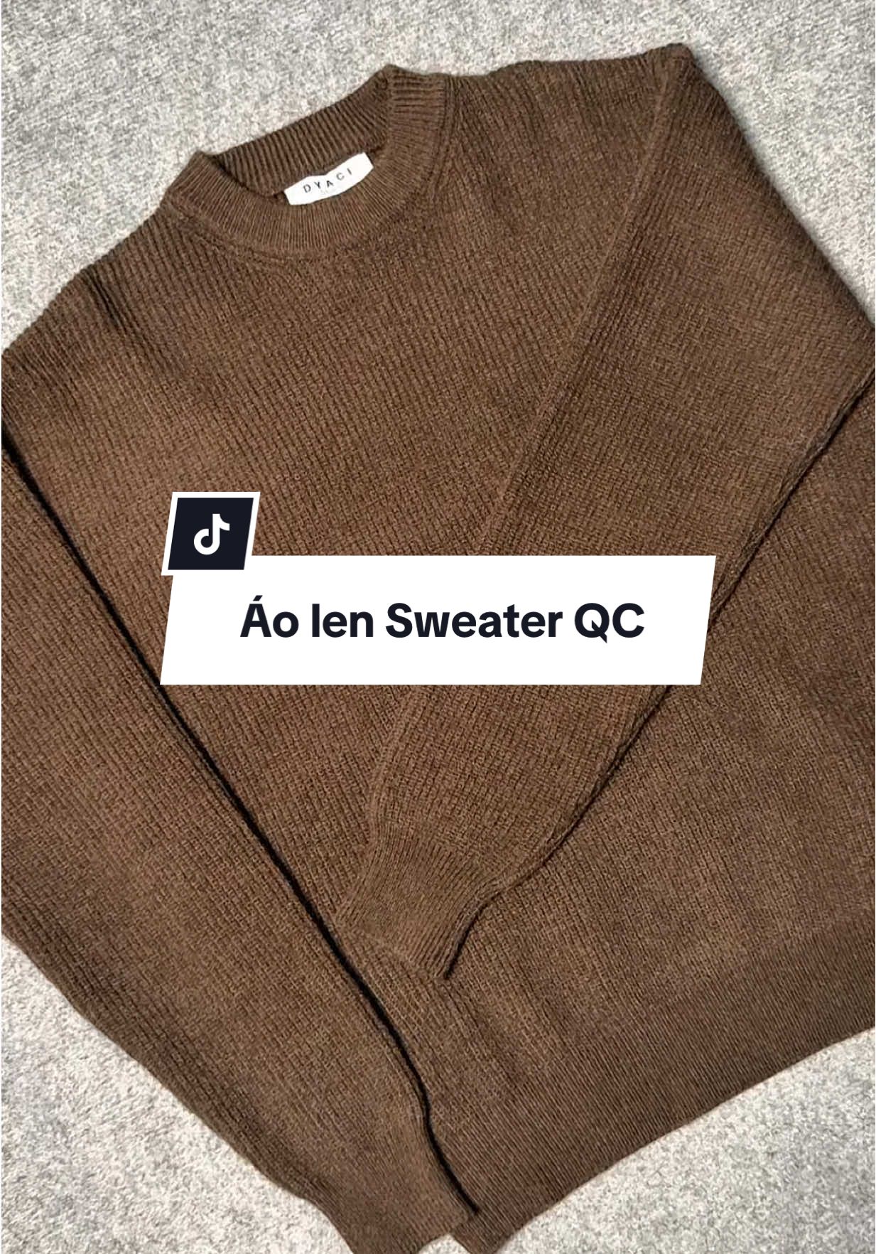 Áo len Sweater QC kiểu dáng Boxy (Hàng cao cấp) #áolen #thudong #fyp #donam 