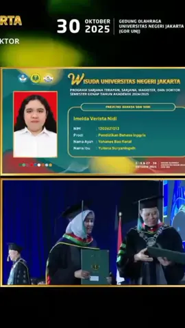 Selamat wisuda kak indahh🤩🥳#indahjkt48 #jkt48 #unj #fyp @indahjkt48 
