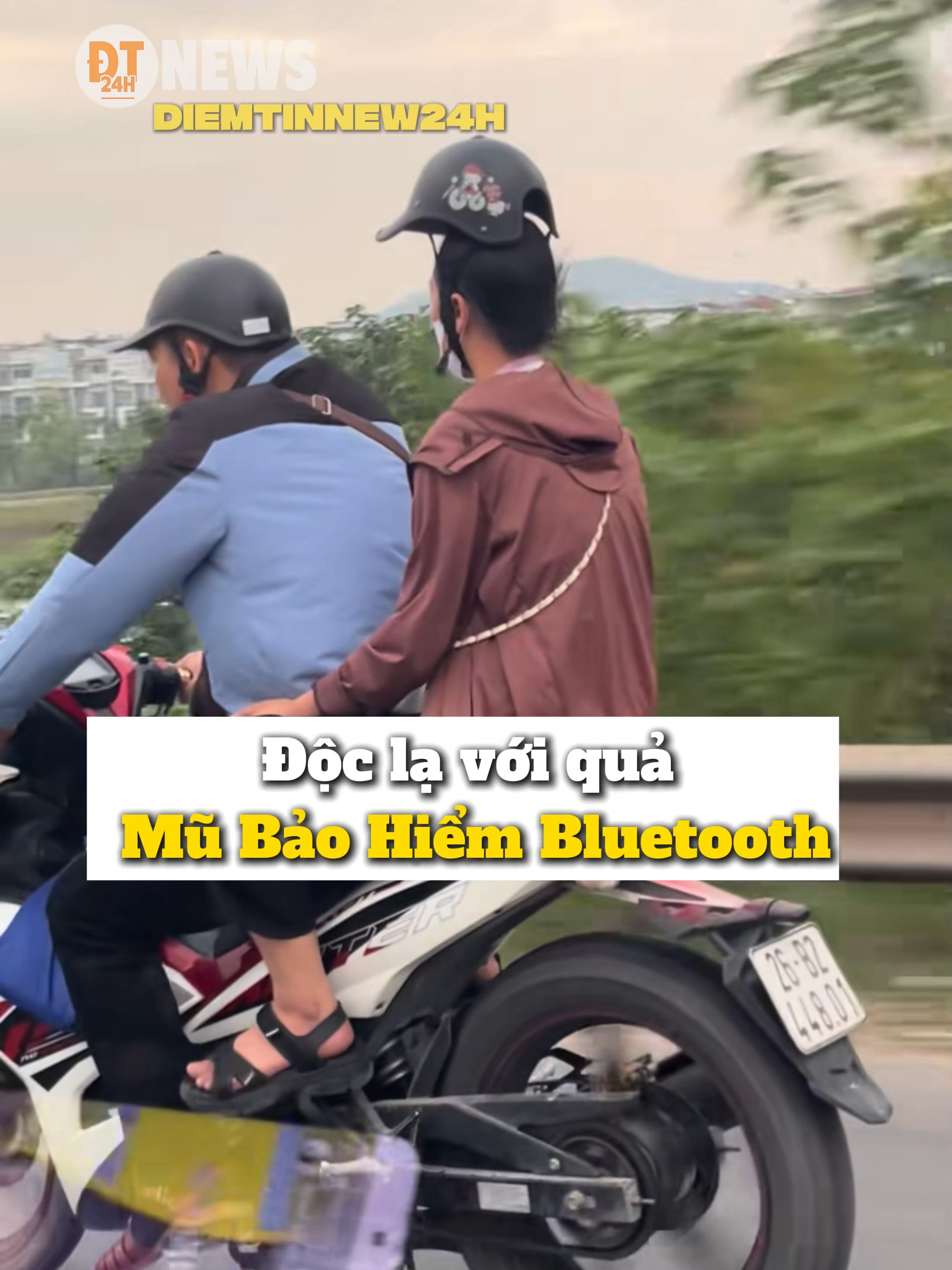 Độc lạ với Mũ Bảo Hiểm Bluetooth #tiktoknews #diemtinnew24h #vietnam #cuocsong #docla