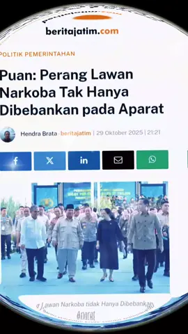 Ketua DPR RI Puan Maharani menegaskan pentingnya perlindungan generasi muda dari ancaman narkoba demi mewujudkan Indonesia Emas 2045. Hal itu disampaikan Puan usai menghadiri acara pemusnahan 214 ton barang bukti narkoba hasil sitaan Polri di Lapangan Bhayangkara, Mabes Polri, Jakarta, Rabu (29/10/2025). #PuanMaharani 
