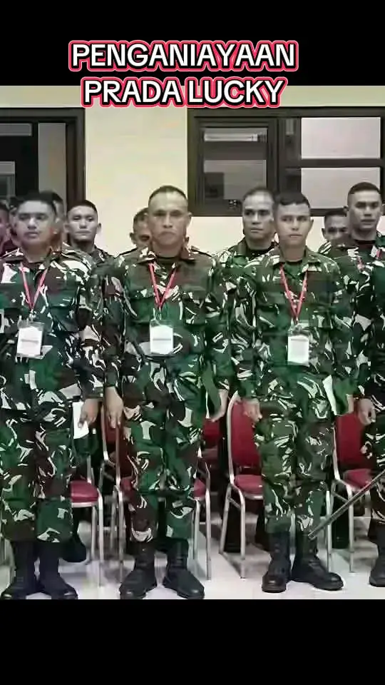 Daftar Lengkap Nama Anggota TNI terdakwa PembVnuh Prada Lucky. 1. Ahmad Faisal 2. Achmad Thariq Al Qindi Singajuru, S.Tr. (Han) 3. Made Juni Artha Dana 4. Andre Mahoklory 5. Poncianus Allan Dadi 6. Abner Yeterson Nubatonis  7. Thomas Desambris Awi 8. Rivaldo De Alexando Kasse 9. Imanuel Nimrot Laubora 10. Dervinti Arjuna Putra Bessie  11. Rofinus Sele 12. Emanuel Joko Huki 13. Ariyanto Asa 14. Jamal Bantal 15. Yohanes Viani Ili 16. Mario Paskalis Gomang 17. Firdaus 18. Yulianis Rivaldy Ola Baga 19. Ahmad Ahda 20. Emiliano De Araujo  21. Petrus Nong Brian Semi 22. Aprianto Rede Radja Ayah almarhum korban mungkin telah ditekan bahkan dibungkam, sekarang inilah tugas kita untuk bersuara dan mengawal kasus ini agar para ANGGOTA PKI biadap ini dihukum seberat-beratnya.