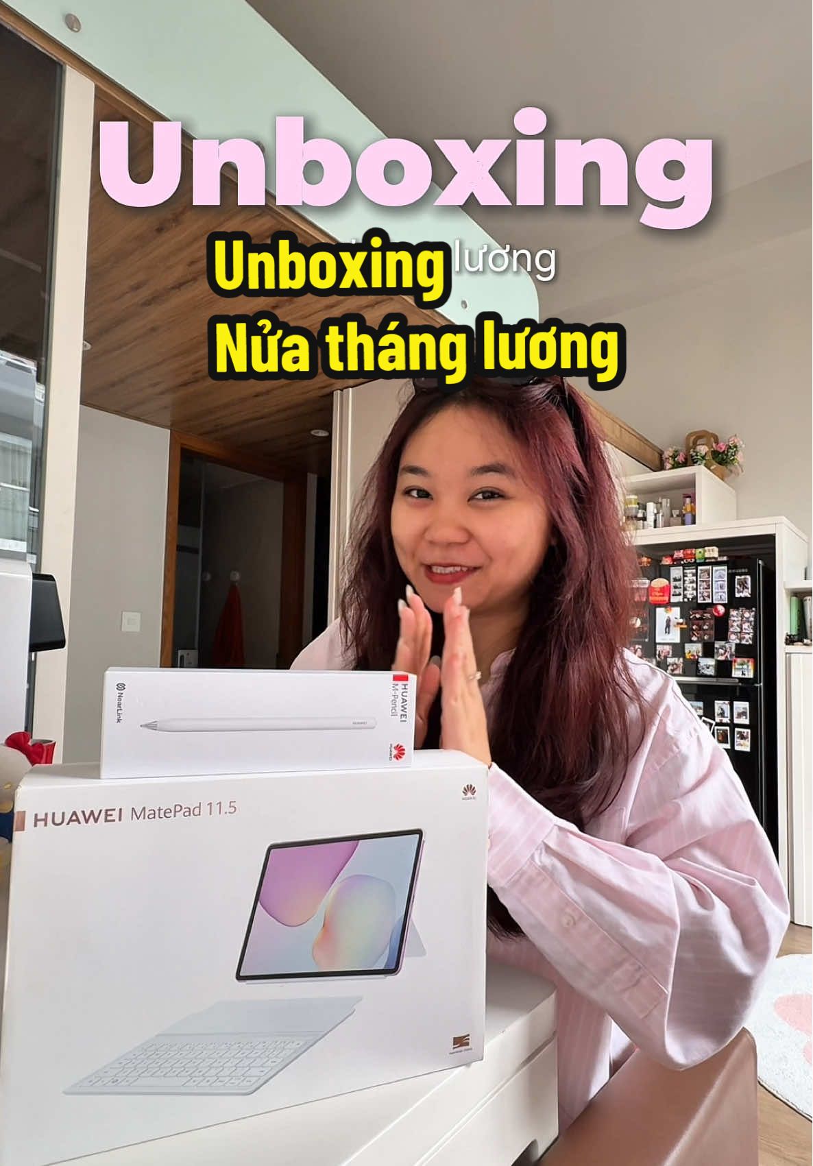 Unboxing nửa tháng lương cùng tui 🤌🏻 #htinsaigon #dailyvlog #unboxing #HUAWEIMatePad #PCLike @huaweimobilevn 