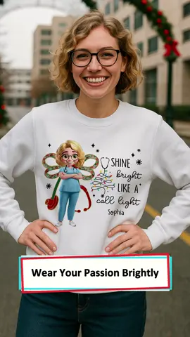 This nurse T-Shirt makes me smile every time I wear it. The fairy design and personal touch make it feel truly mine 💖 #wanderprints #personalized #gifts #Christmas #giftfornurse