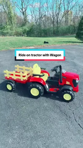 Ride on tractor with Wagon #Tractor #RideOn #KidsToys #GiftsForKids#TiktokShopBlackFriday @GARVEE JoyRide 