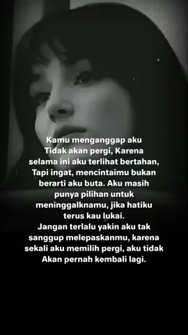 sudah cukup aku bertahan.