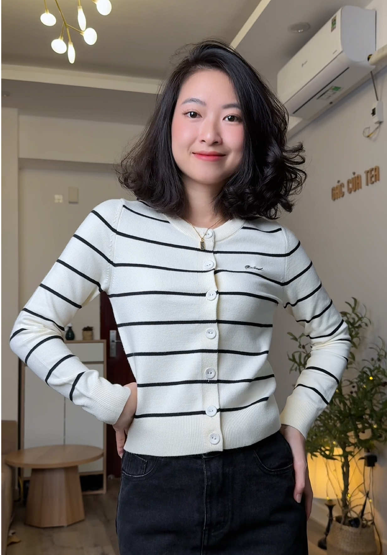 Một chiếc cardigan len nhà Calie siêu hợp để mn làm quà ngày 20-11 nè #aocardigan #cardigan #aolenkengang #traphamm56 