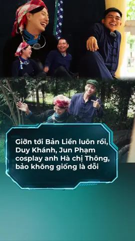 Giỡn tới Bản Liền luôn rồi, Duy Khánh, Jun Phạm cosplay anh Hà chị Thông, bảo không giống là dỗi #showbiz #saubiz #banlien #duykhanh #junpham 