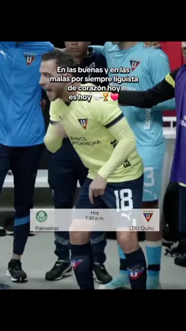 Hoy es Hoy  vamos liga de corazón 💪#ligadequito #vamosldu #palmeiras #copalibertadores 