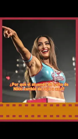 ¿Por qué el atuendo de lucha de Nikki cambió de rojo a azul#WWE #nikkibella #johncena #usa#fyp 