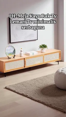 LH-Meja Kayu Rak Tv Lemari Tv minimalis serbaguna#promomakanharian #promomakangajian #fypシ #mejatvminimalis #lemaritvserbaguna 