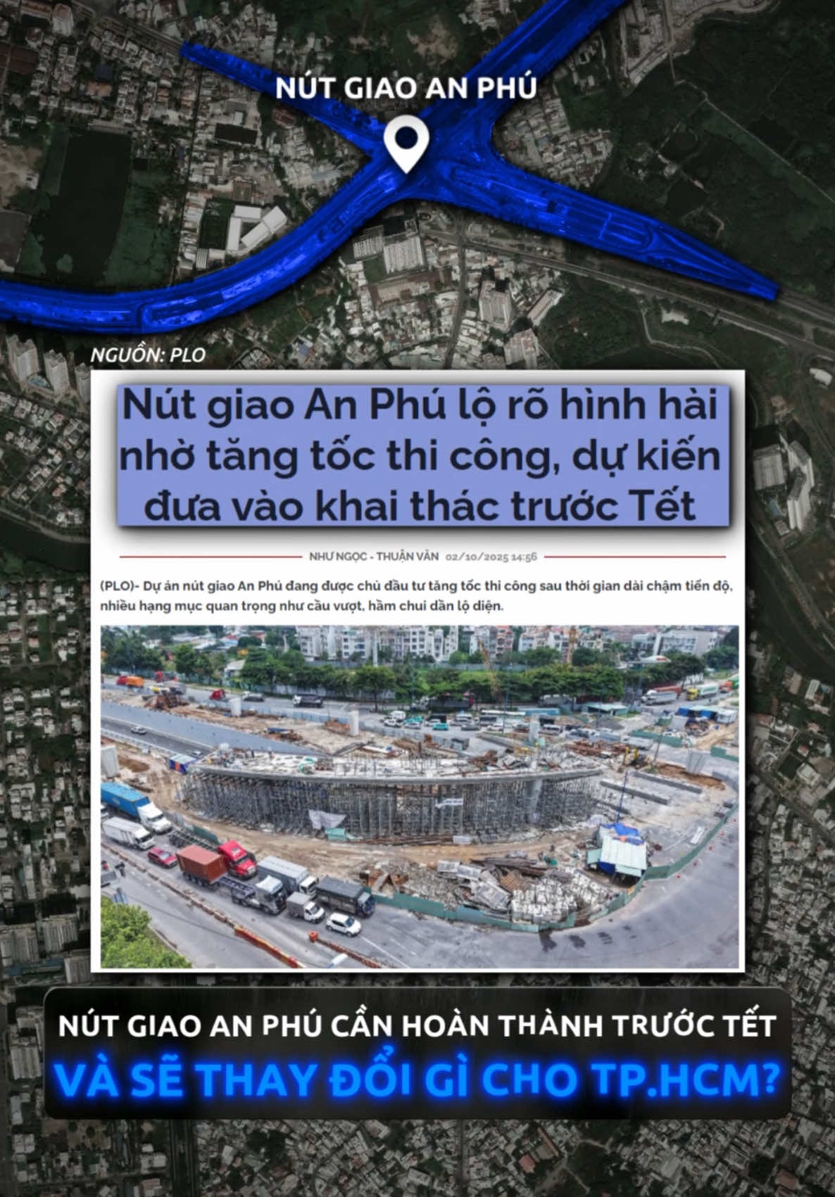 Tại sao nút giao An Phú lại gấp rút cần hoàn thành trước Tết? #nqs #tintuc #tinchuanluon #fyp #giaitri 