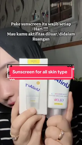 Jangan skip pake sunscreen yaaa,yang punya tipe kulit normal kayak aku,yukk samaan❤️❤️ @Unitary Beauty #unitary #unitarybeauty #unitarysunscreen #glowingsunscreen 