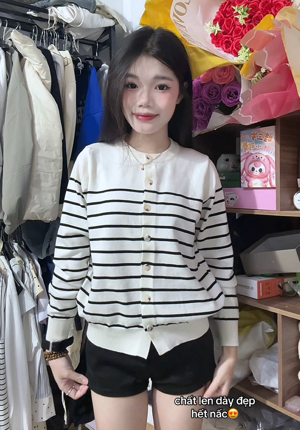 Áo khoác cardigan xinhh #xh #aolen #xuhuong #fyp #aokhoaclen 