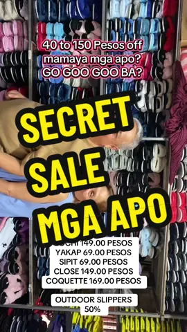 Mga apo ko tinoropak si lola chi niyo ngayon gusto daw nya magpa early christmas sale, GO BA KAYO? Type yes mga apo at kita kita tayo 2:00PM #clearancesale #oniefootwear #indoorslippers #grandparentsoftiktok 