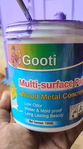 Pwede sa kahoy, plywood, bakal, pader, waterproofing grabe ang ganda #BudgetFriendlyPaint #GootiPaint #DIYReady #tiktokshop #creatorsearchinsights 