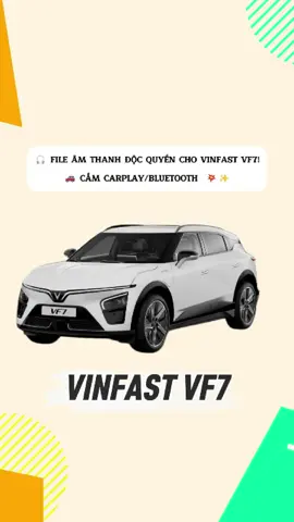🚗File âm thanh độc quyền cho VinFast VF7 🎧 CarPlay/Bluetooh, nhạc lên – nghe là mê 💖 #vinfastvf7 #carplaysound #carplaystartup #viral #xuhuong 