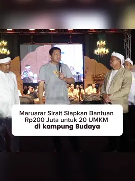 Sosialisasi Kredit Usaha Rakyat (KUR) Perumahan. Untuk Sumedang Pak Menteri Perumahan dan Kawasan Permukiman Maruarar Sirait memberikan bantuan untuk UMKM.