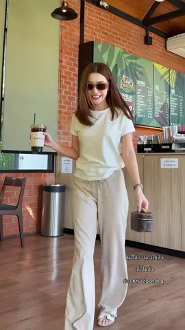 ตอบกลับ @JanE 🫶🏻  ทั้งชุดเลยค่ะ#กางเกงวอร์ม #เสื้อยืด #ฟีดดดシ 