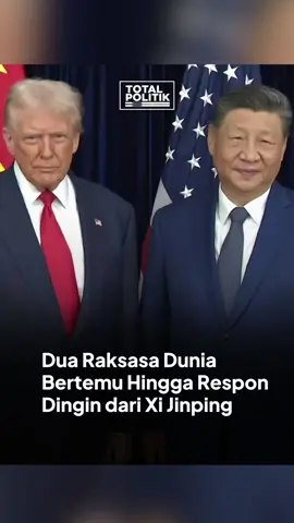 Momen pertemuan Presiden USA Donald Trump dan Presiden China Xi Jinping akhirnya bertemu untuk mengadakan pertemuan bilateral di Bandara Internasional Gimhae, di sela-sela KTT Kerja Sama Ekonomi Asia-Pasifik (APEC), di Busan, Korea Selatan (Korsel), Kamis (30/10/2025). #totalpolitik #donaldtrump #xijinping 