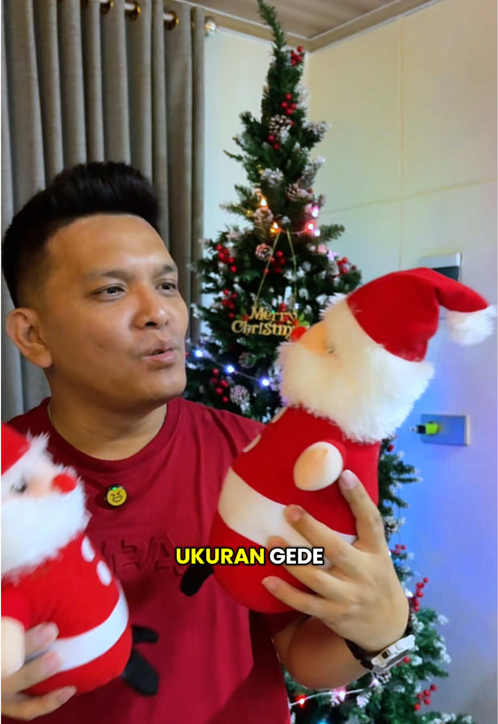 Lucu banget boneka santa claus buat hiasan Natal atau buat kado, harganya murah buatan lokal, cek promonya dikeranjang kiri bawah #bonekasanta #hiasannatal 