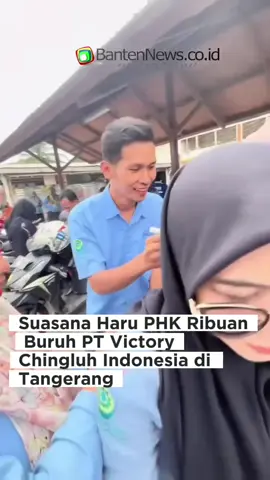 “Dari balik pagar pabrik di kawasan Pasar Kemis, Kabupaten Tangerang, suasana haru menyelimuti ribuan pekerja PT Victory Chingluh Indonesia pabrik pembuat sepatu merek ternama dunia. #bantennews #tiktoknews 