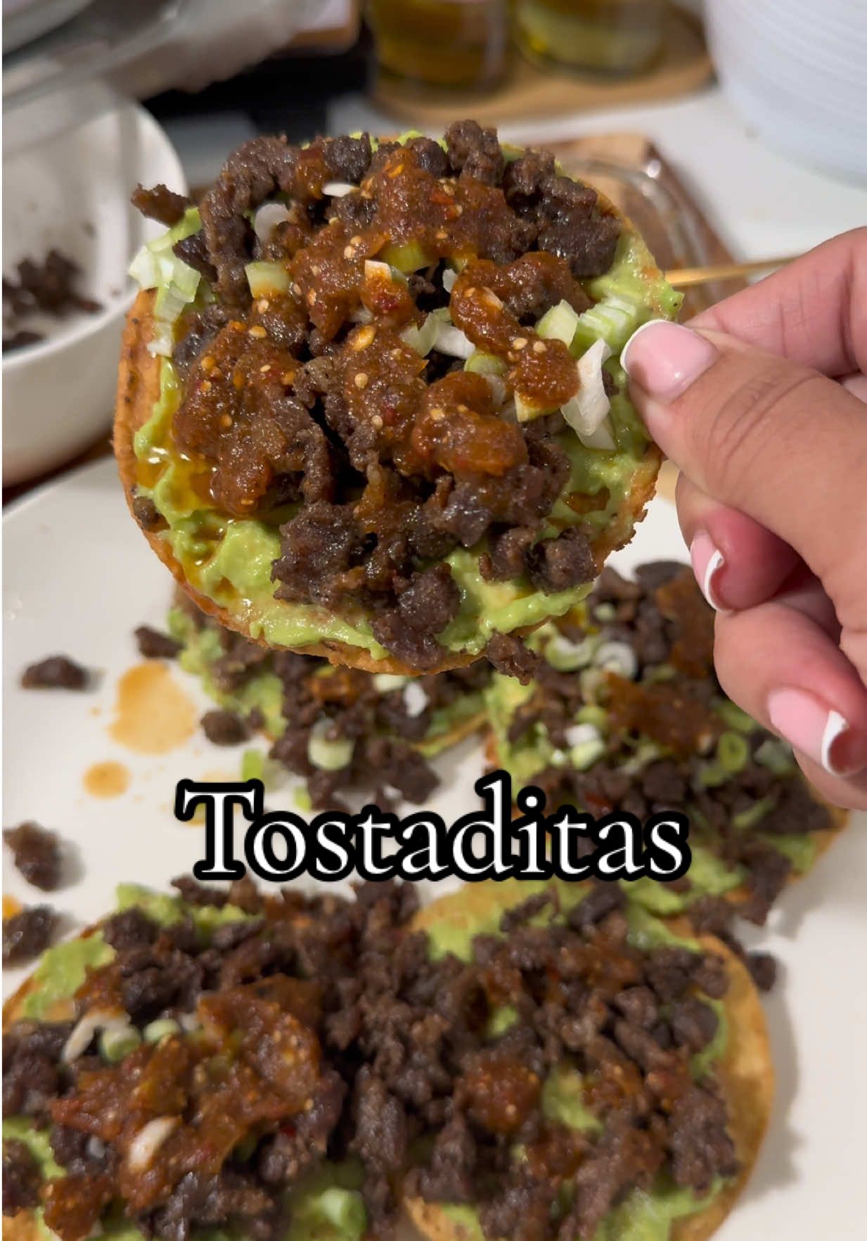 Tostaditas de asada #recetasfaciles #DinnerIdeas #comida #fyp #recetas 