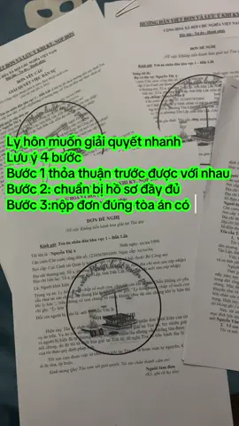 Những lưu ý khi muốn ly hôn nhanh #lyhondonphuong #lyhonthuantinh #xuhuong 