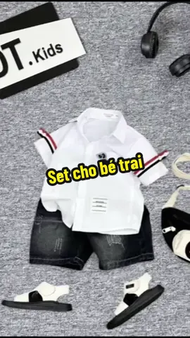 Set bộ sơ mi cho bé trai quần jean phong cách và đẹp trai ##xuhuong##thinhhanh##setsomichobe##setchobe##dep