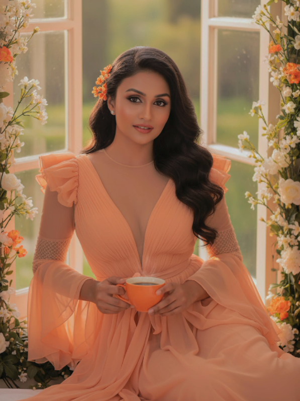 New gemini ai photoshoot in flower garden..🏵️ #gemini #prompt #fyg #aivideo #100k 