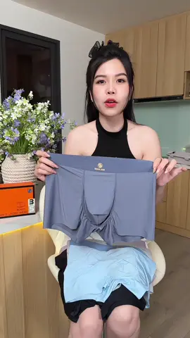 Quần boxer nam lụa băng