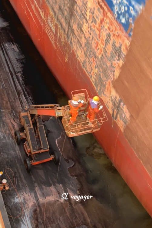 වරෙන් පෙනන්න කොලබ රගේ 💀 Colombo dockyard  Ship painting 🔥   #seamen #fyp #trending #onemillionaudition #fyyyyyyyyyyyyyyyy  @Yakara 