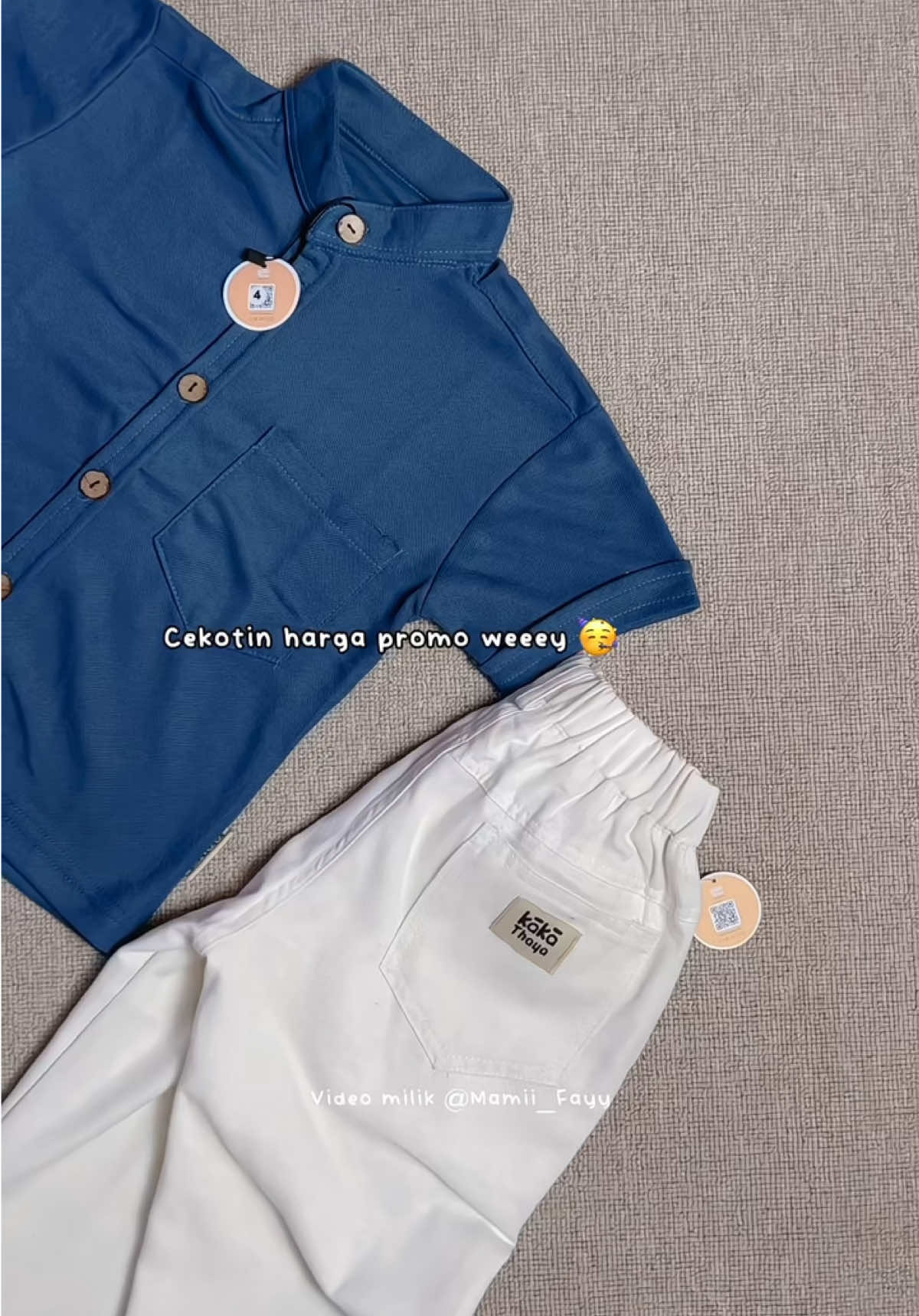 Jgn sampe kehabisan lagiii #kemkoanak #kemko #bajulebaran #kemejaanak #setelan 