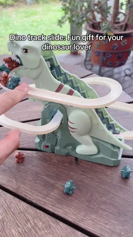 The cutest dinosaur track slide  for kids 🎁.#toddlertoy #toyforkid #giftideasforkids #christmasgiftforkids 