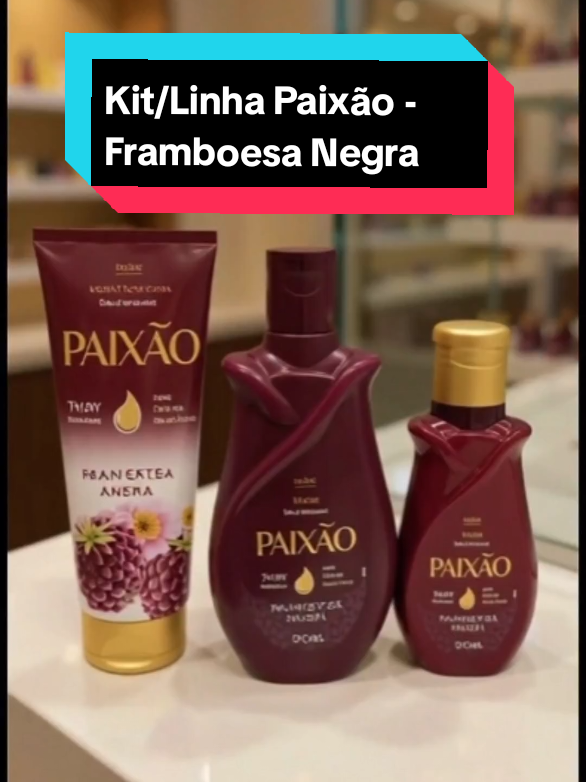 Linha Paixão - Framboesa Negra  #linhapaixao #hidratante  #paixao #kit #shopee 