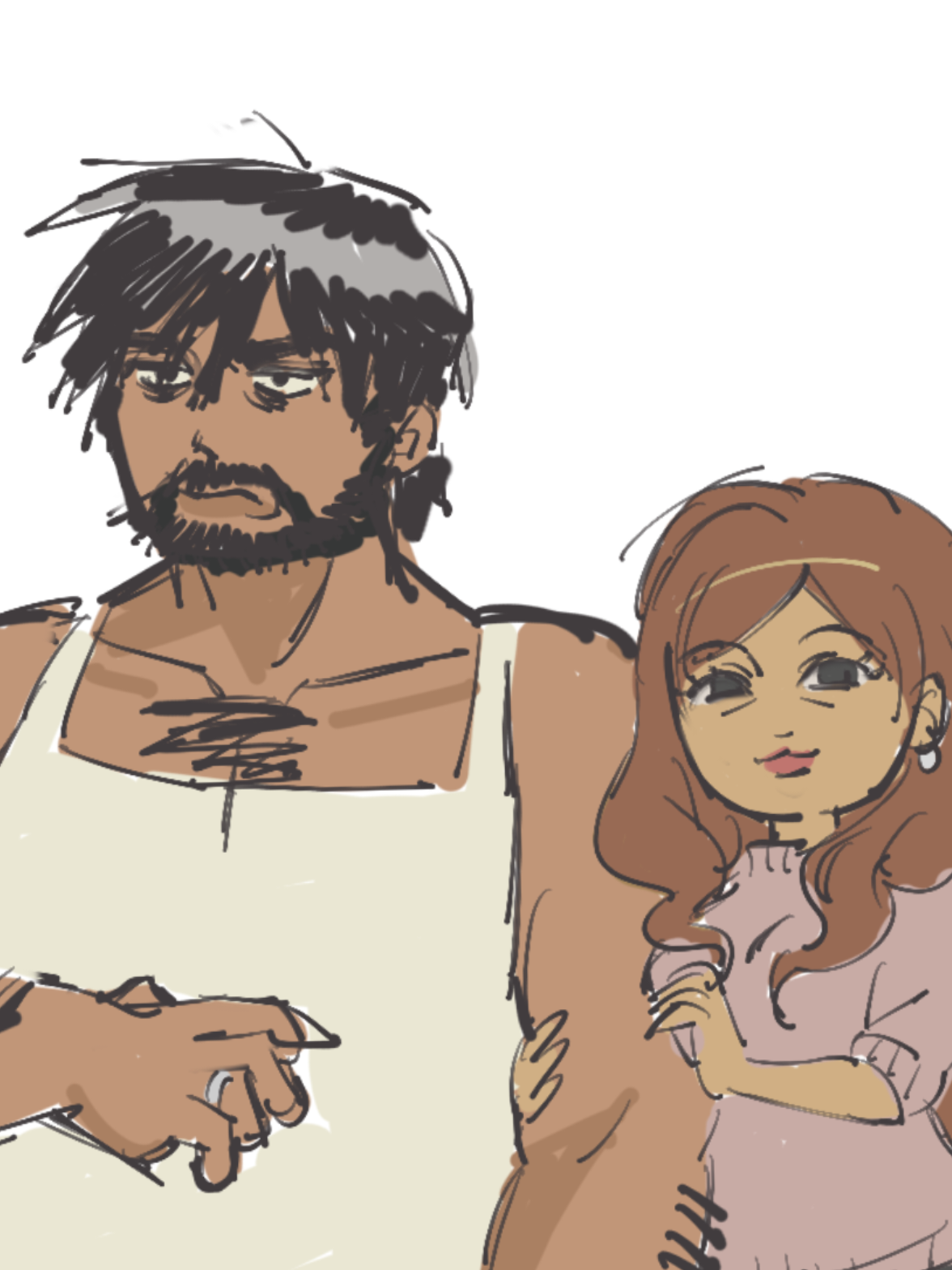 my two married oc :333 #digitalart #speedpaint #art #drawing #fyp 