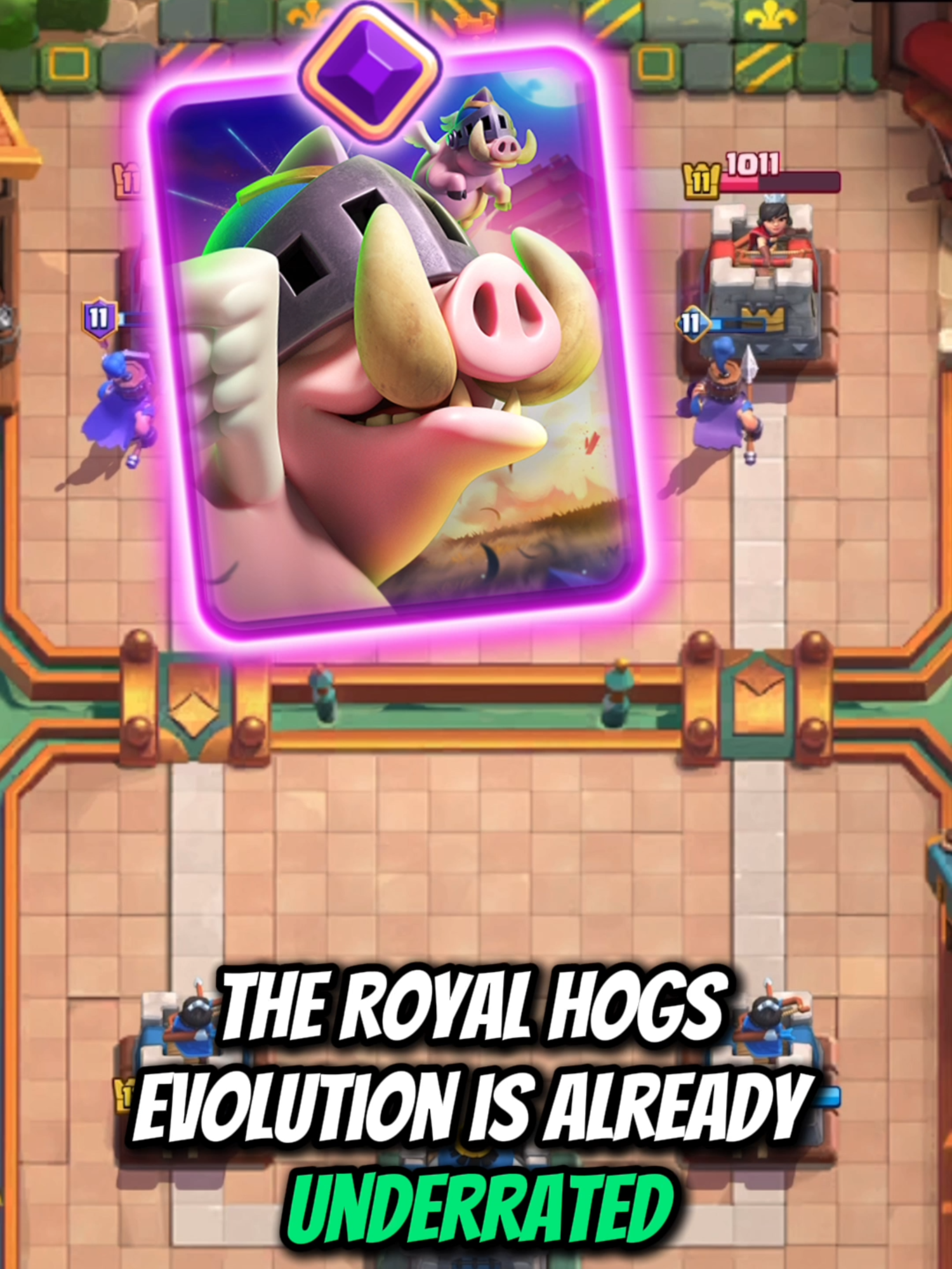 Royal Hogs Evolution is UNDERRATED#clashroyale #clashroyaledaily #clashroyalememes #viralvideo #viral #fyp