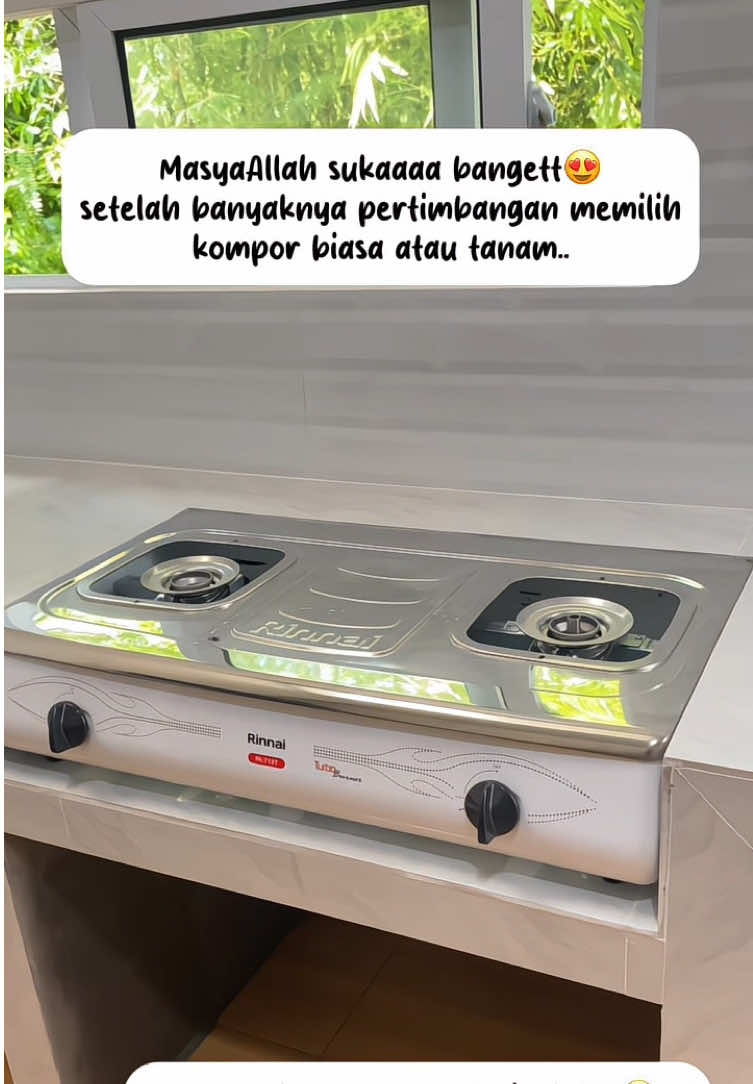 Cakep 😍  #mejadapur #kompor #komportanam #komporrinnai 