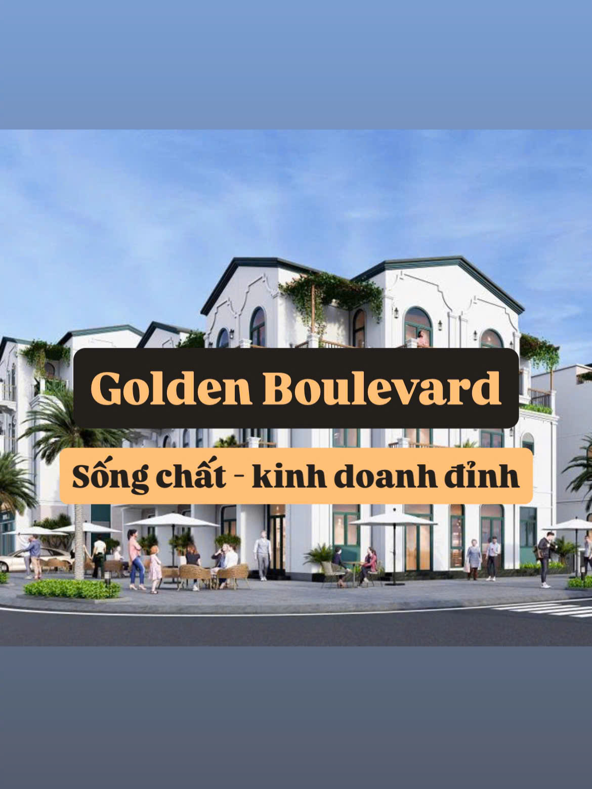✨ Golden Boulevard – Thương phố vàng giữa lòng Thành phố mới ✨ Sở hữu vị trí mặt tiền đường Lê Lợi 30m, tuyến đường sầm uất bậc nhất khu vực. Dự án gồm 168 căn shophouse & nhà phố liền kề, mang phong cách Địa Trung Hải gam xanh – trắng thanh thoát, gợi cảm giác nghỉ dưỡng giữa không gian giao thương năng động. 🌿 Một biểu tượng mới của nhịp sống phồn hoa – nơi tinh hoa kiến trúc hòa cùng giá trị thịnh vượng. 📍 Liền kề khu căn hộ Becamex Hòa Lợi, dân cư đông đúc – tiềm năng sinh lời bền vững. 💛 Golden Boulevard – Nơi giá trị thăng hoa, kiến tạo chuẩn sống thượng lưu. 📞 Liên hệ Ngọc Anh – 0703 022 042 để nhận thông tin chi tiết và chính sách ưu đãi mới nhất