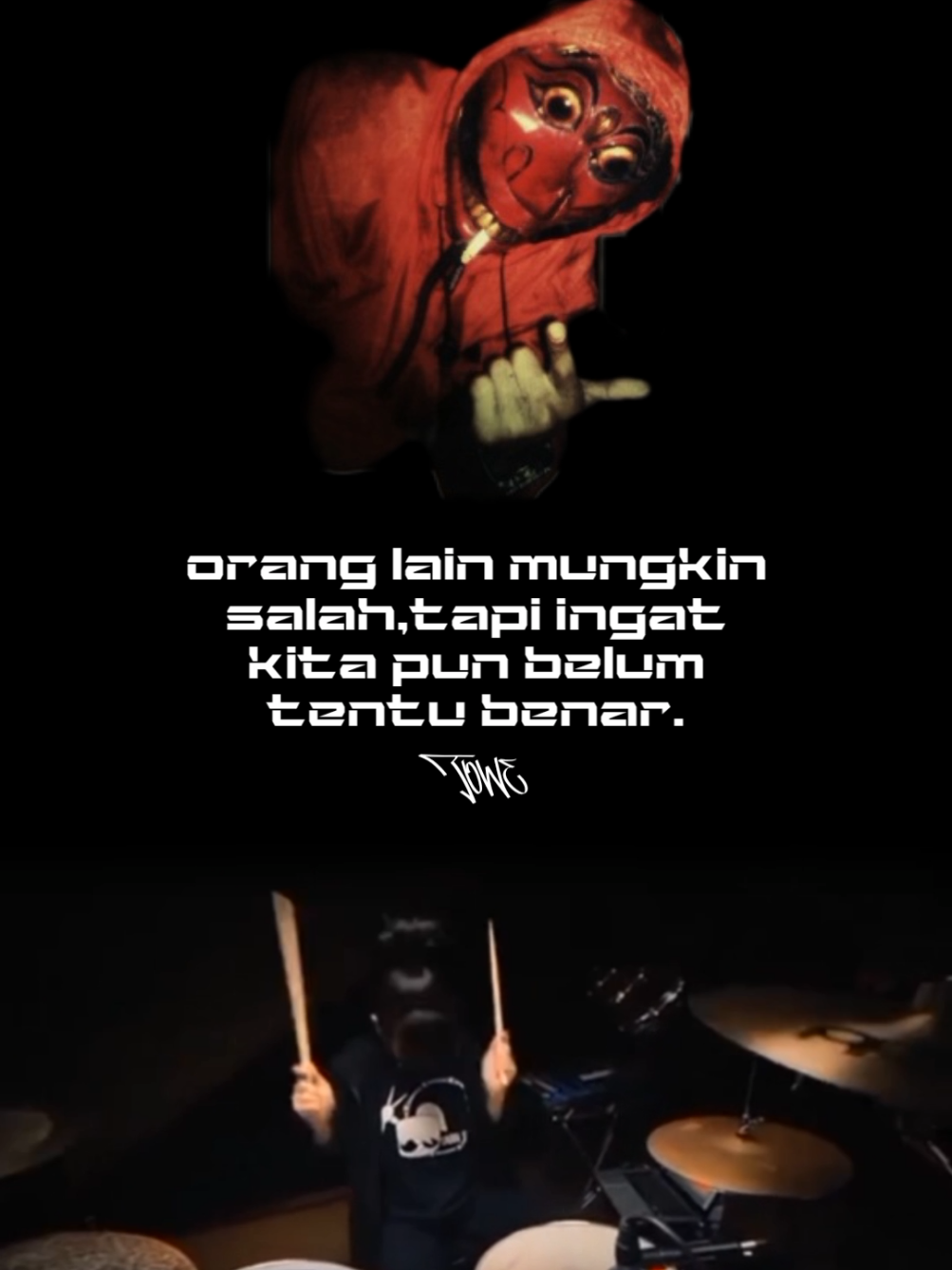 kita belum tentu benar . #tarnsoftwhip #drumcover #drummergirl #muse #hysteria 