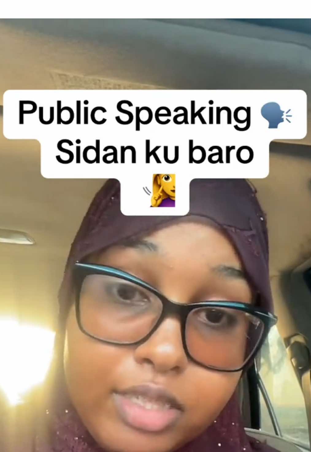 Public speaking tip 🧏‍♀️#fyp #foryoupage #somalitiktok #somalilandtiktok💚🤍❤ #hudhudka 