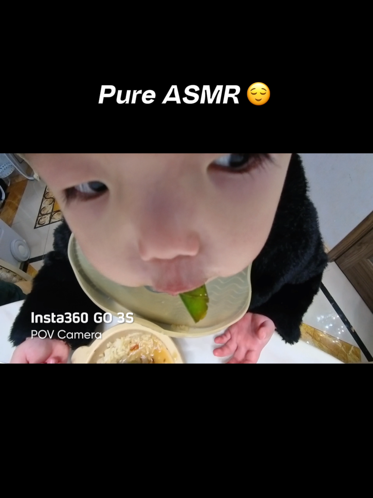 From every bite to every moment, capture it all with Insta360 GO 3S 😋 📷 labixiaodun with Insta360 GO 3S #insta360 #insta360go3s #toddler #pov #asmr #food #fyp