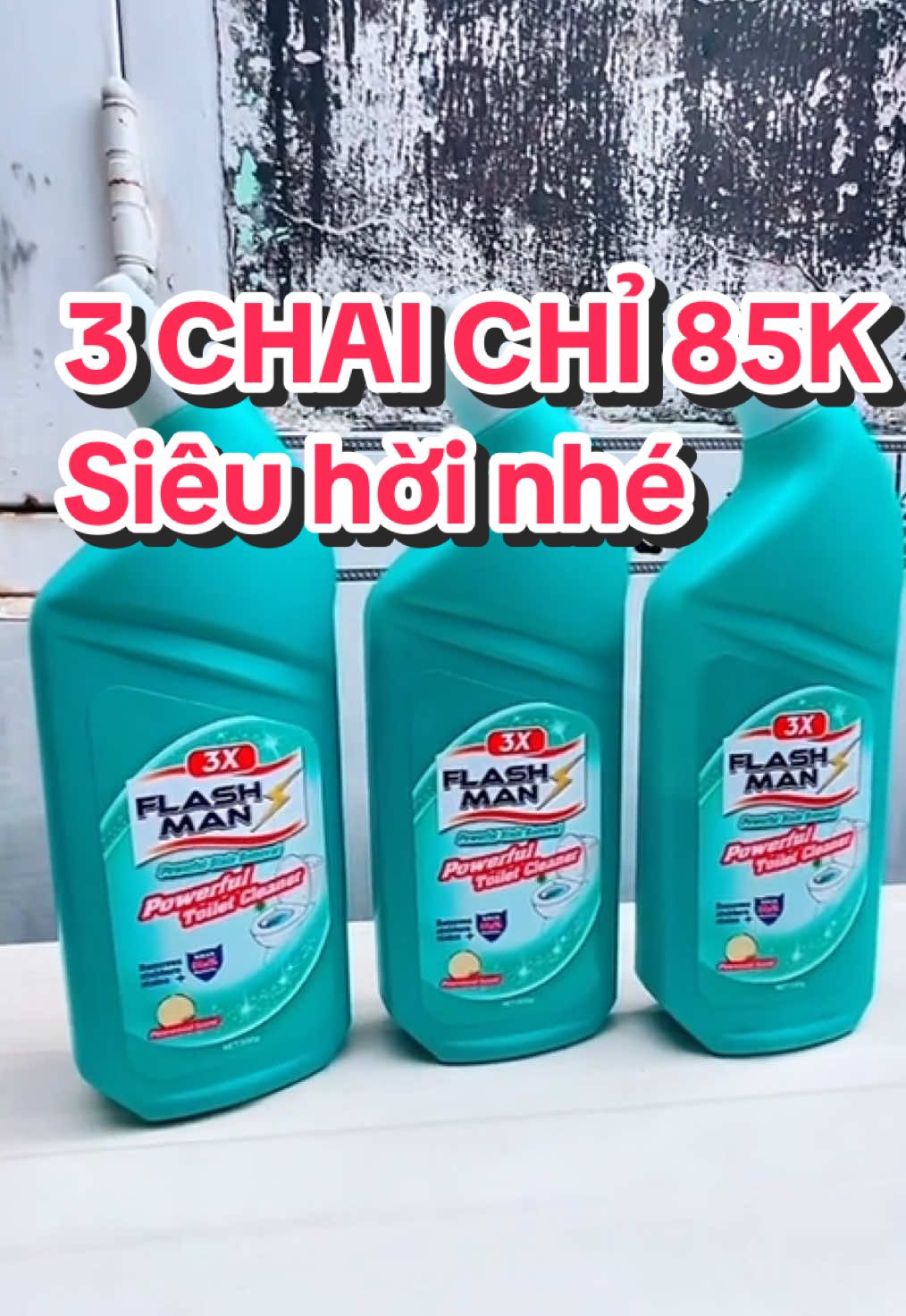 🚽✨ NƯỚC TẨY BỒN CẦU FLASH MAN – SẠCH THƠM TỰ NHIÊN ✨🚽 Nhà vệ sinh sạch thơm luôn tạo cảm giác thoải mái và an toàn cho cả gia đình. Flatma giúp bạn dọn dẹp nhanh – sạch – gọn chỉ trong vài phút! ✅ Hỗ trợ làm sạch bồn cầu, bồn rửa, sàn nhà tắm ✅ Làm bay mảng bám – ố vàng – vệt nước cứng ✅ Giảm mùi khó chịu, giữ phòng vệ sinh thơm tho & sáng sạch ✅ Dạng dung dịch dễ dùng, chỉ cần đổ – chờ – xả là xong 📌 Cách sử dụng: 	1.	Đổ trực tiếp vào bồn cầu / khu vực cần làm sạch 	2.	Chờ vài phút 	3.	Chà nhẹ và xả nước ➡️ Không mất nhiều thời gian, phù hợp gia đình bận rộn 📦 Hàng có sẵn – giá dễ chịu – giao hàng toàn quốc 🚀 Ai hay bị ố vàng, mảng bám lâu ngày thì nên thử 1 chai Flatma, dùng xong nhìn bồn cầu trắng sáng thấy rõ luôn! #Flatma #NuocTayBonCau #NuocTayRua #VeSinhGiaDinh #NhaSachThoang    