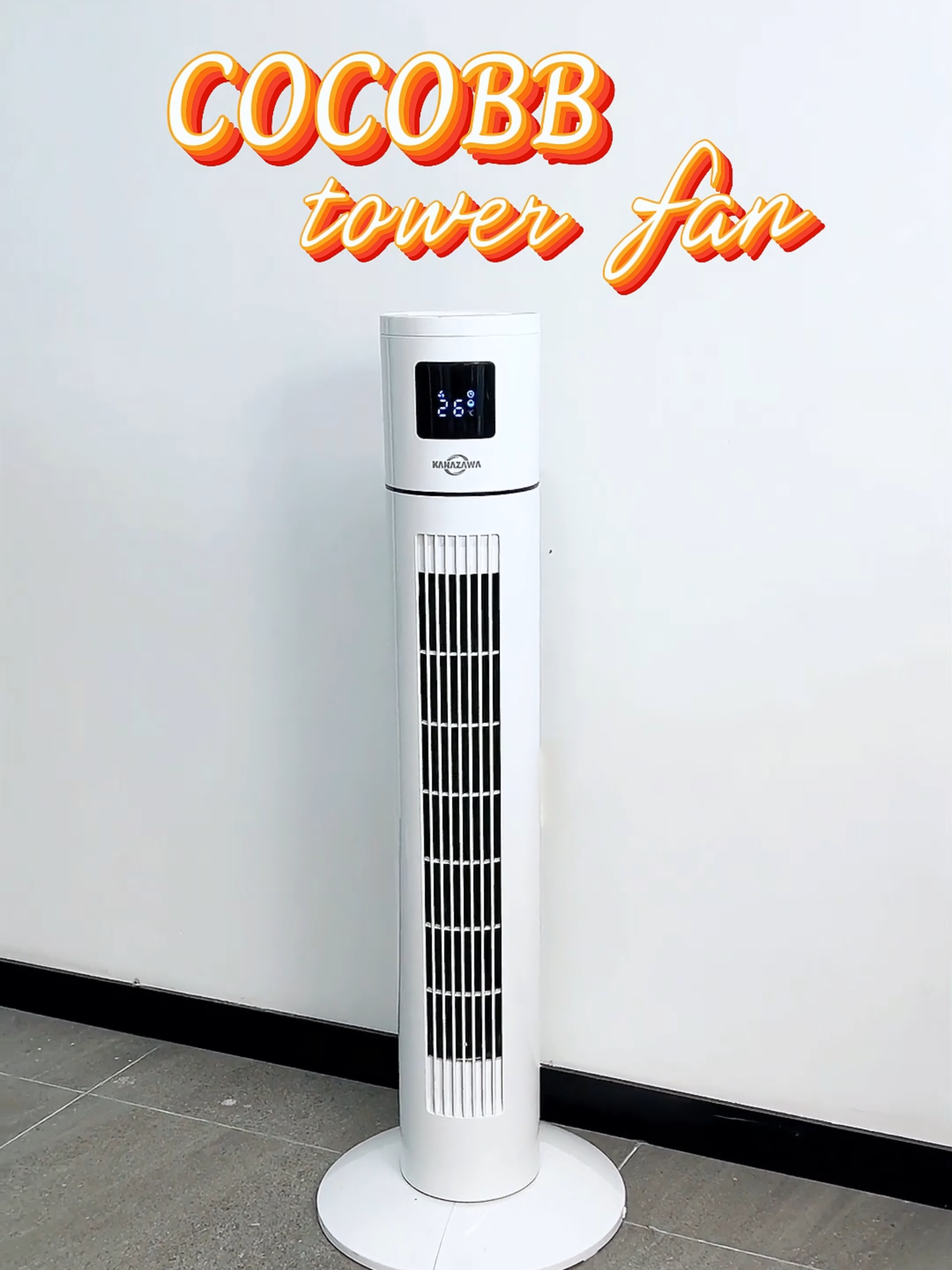 Your smart cooling buddy is here! 😎 COCOBB Tower Fan with remote, 120° wide-angle breeze & silent operation. LED display shows room temp. 50% OFF for a limited time! #COCOBB #TowerFan #Fan #mom #baby