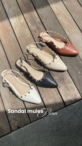 sandal tertutup versi flat emang ada?ada dong kenalin nih bian mules flat 😍 #bluebells #fyp #kontenmarketing #review #brandlokal 