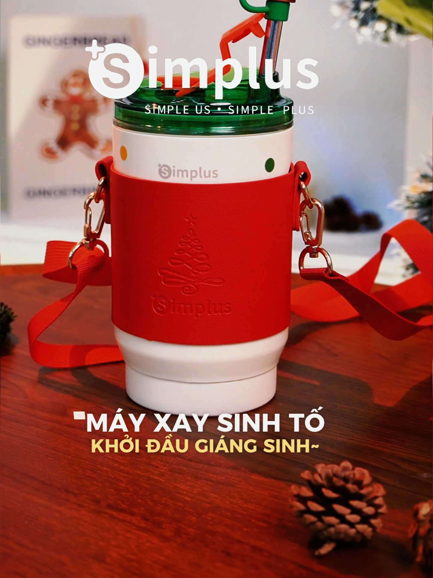 Đập hộp em máy xay Giáng Sinh phiên bản giới hạn này có gì nào~ #simplus #simplusvn #viral #SimplusXmasEdition #mayxaysinhto #mayxaysinhtosimplus #christmas #Vlog